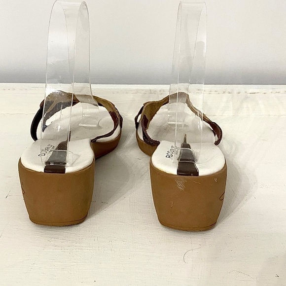 BCGGirls Leather Mule Wedges Slip On Sandals, Women's Size 7.5 - Picture 7 of 10